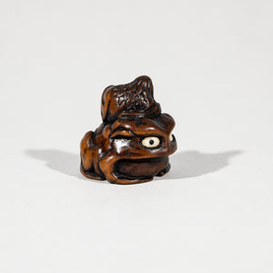 Netsuke – Gama Sennin on Giant Toad