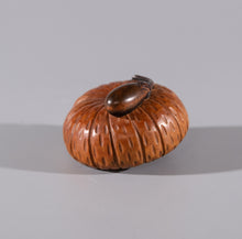 Load image into Gallery viewer, Netsuke - Pumpkin and Nasubi