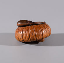 Load image into Gallery viewer, Netsuke - Pumpkin and Nasubi