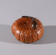 Load image into Gallery viewer, Netsuke - Pumpkin and Nasubi