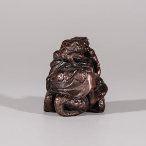 Netsuke - Gama Sennin with Two Toads