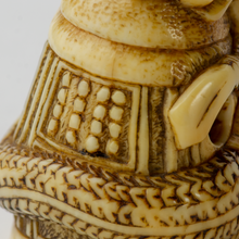 Load image into Gallery viewer, Netsuke - Kiyohime wrapped around the bell of Dojo-ji