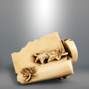 Netsuke – Roof Tile and Political Statement
