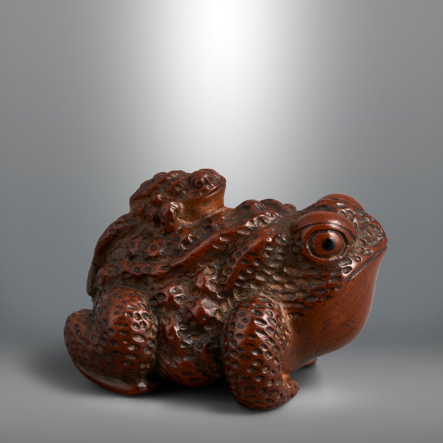 Netsuke - Toad and Young