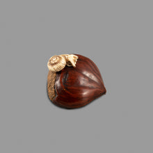Load image into Gallery viewer, Netsuke - Snail Upon a Chestnut
