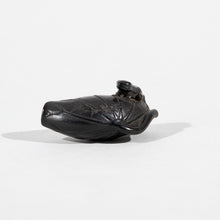 Load image into Gallery viewer, Netsuke – Frog on a Lotus Leaf *Price Reduced*