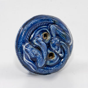Netsuke – Ceramic dragon manju